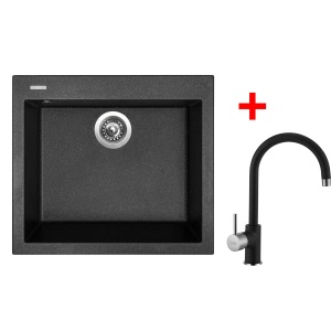 Sinks CUBE 560 Granblack + Vitalia GR