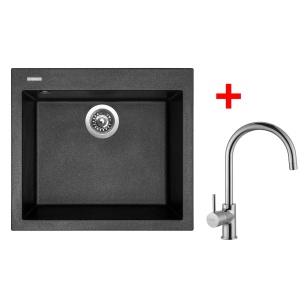Sinks CUBE 560 Metalblack + Vitalia