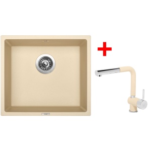 Sinks FRAME 457 Sahara + Mix 3 P GR