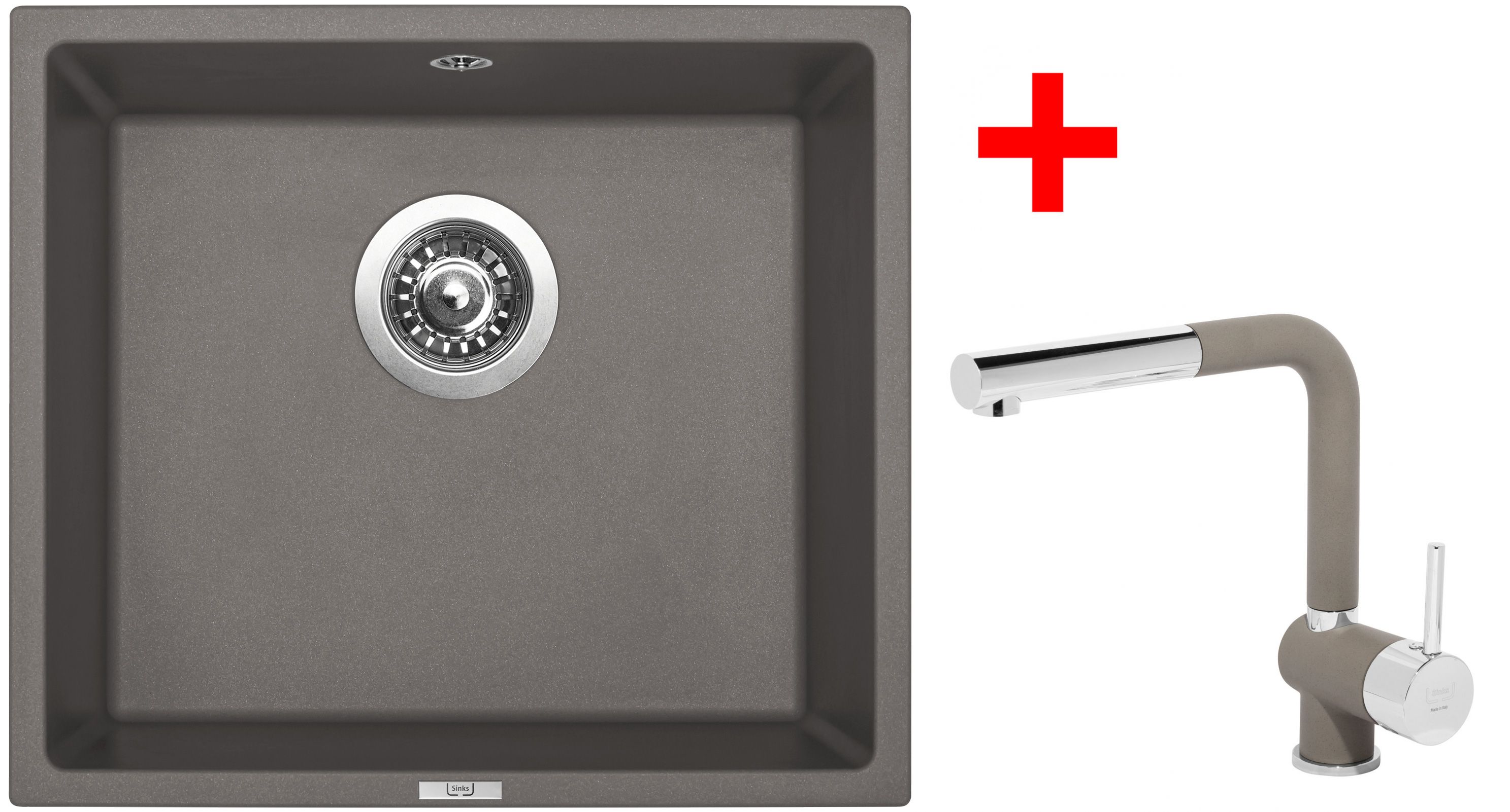 Sinks FRAME 457 Truffle + Mix 3 P GR