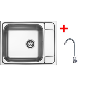 Sinks GRAND 630 + ELASTA nerez/šedá