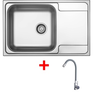 Sinks GRAND 790 + ELASTA nerez/šedá