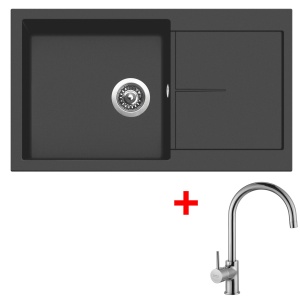 Sinks INFINITY 860 Pureblack + Vitalia