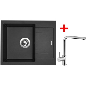 Sinks LINEA 600 Metalblack + Elka