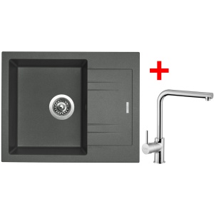 Sinks LINEA 600 Titanium + Elka