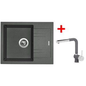 Sinks LINEA 600 Titanium + Mix 3 P GR