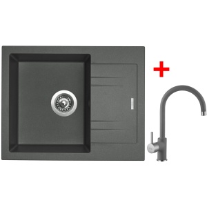 Sinks LINEA 600 Titanium + Vitalia GR