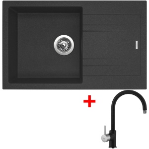 Sinks LINEA 780 Granblack + Vitalia GR