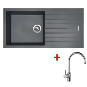 Sinks PERFECTO 1000 Titanium + Vitalia