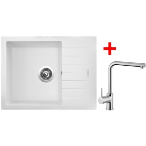 Sinks PERFECTO 650 Milk + ELKA lesklá