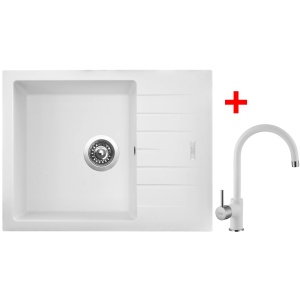 Sinks PERFECTO 650 Milk + VITALIA GR