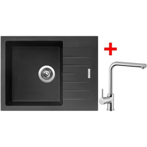 Sinks PERFECTO 650 Pureblack + Elka