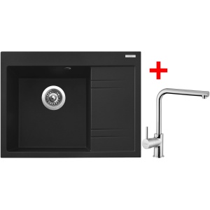 Sinks RIM 650 L Metalblack + Elka