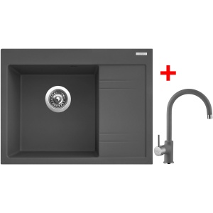 Sinks RIM 650 L Titanium + Vitalia GR