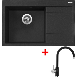 Sinks RIM 780 L Granblack + Vitalia GR