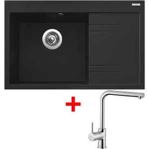 Sinks RIM 780 L Metalblack + Elka