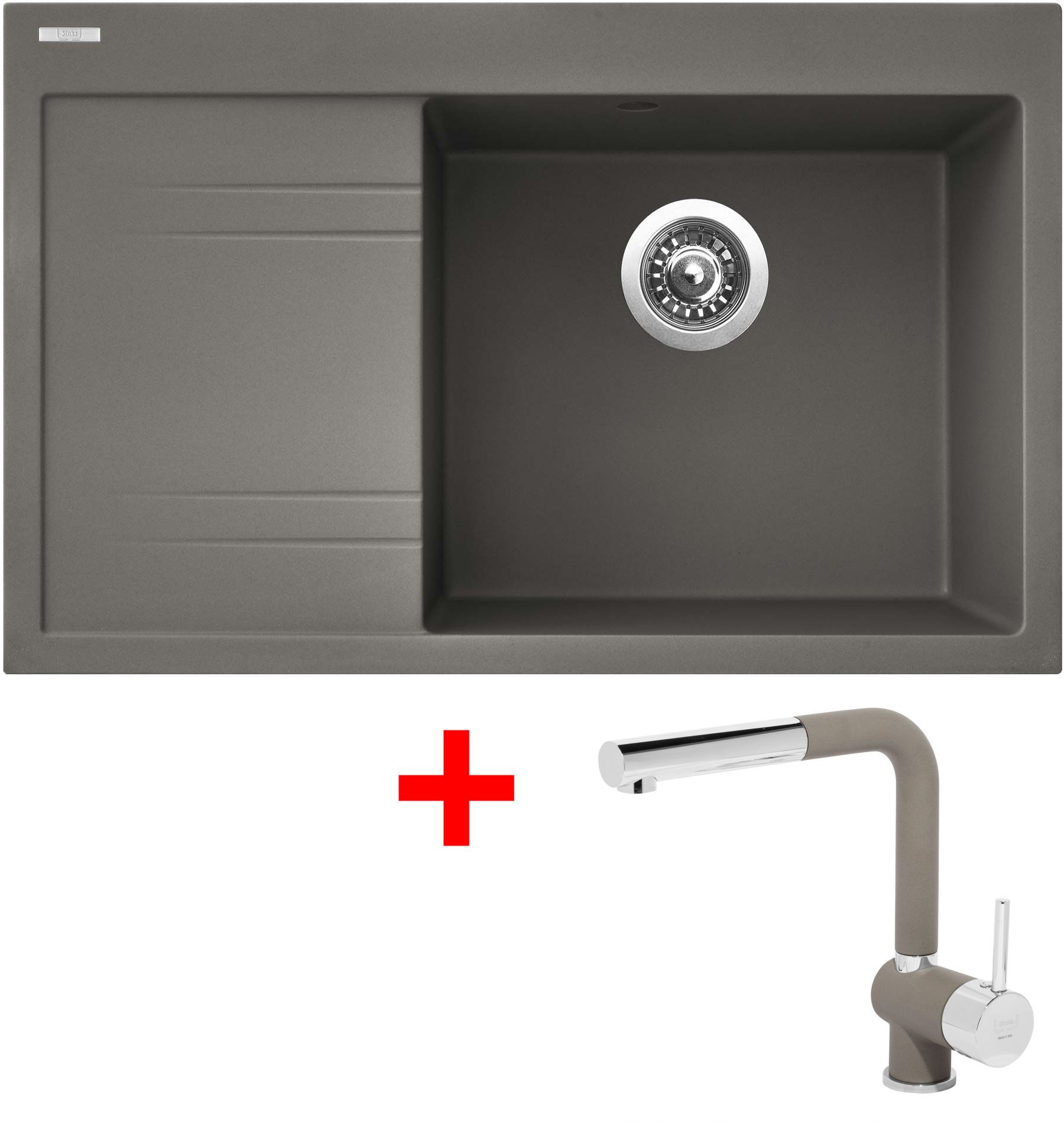 Sinks RIM 780 P Truffle + Mix 3 P GR