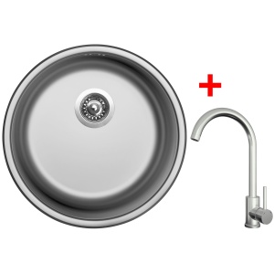 Sinks ROUND 450 + ARCO celonerezová