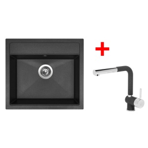 Sinks SOLO 560 Granblack + Mix 3 P GR