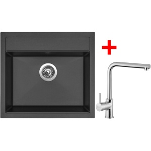Sinks SOLO 560 Pureblack + ELKA lesklá