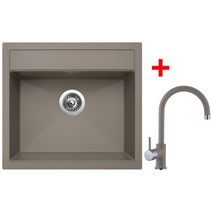 Sinks SOLO 560 Truffle + Vitalia GR