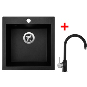 Sinks VIVA 455 Granblack + Vitalia GR