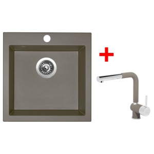 Sinks VIVA 455 Truffle + Mix 3 P GR