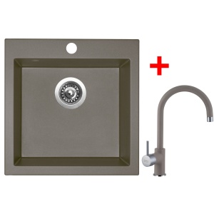 Sinks VIVA 455 Truffle + Vitalia GR
