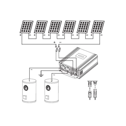Solární invertor AZO Digital ECO SOLAR BOOST EVO MPPT-4000 PRO pro ohřev vody z fotovoltaických panelů 4kW - Obrázek 2