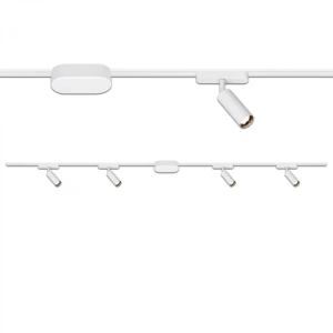 Startovací sada lištový systém BRILONER 200cm 2x 48V lišta 4 LED spoty s trafem bílá 8025046