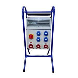 Staveništní rozvaděč ETI EDS19S RCD 4/3 16/32/VYP/E B+C elektroměr vypínač chránič zásuvky 1x32A 5p 2x16A 5p 4x230V 004483521