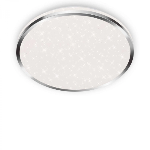 Stropní LED svítidlo hvězdné nebe BRILONER průměr 33cm 18W IP44 chrom 3403118