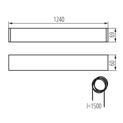 Svítidlo pro LED trubice T8 Kanlux ALIN 1X120-W 27413 - Obrázek 2