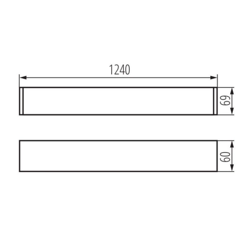Svítidlo pro LED trubice T8 Kanlux ALIN 1X120-W-NT 27419 - Obrázek 2