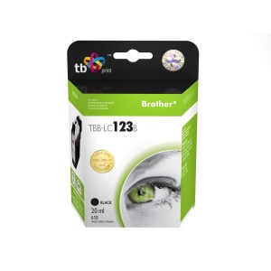 TB Ink.kazeta kompatibilni s Brother LC123BK 100 new TBB-LC123B