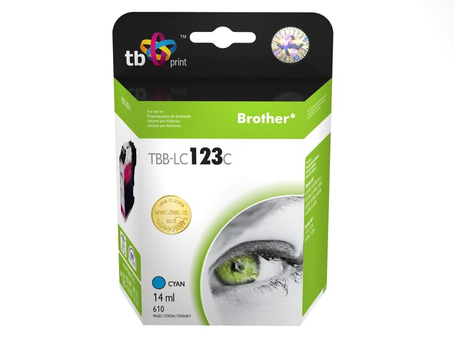 TB Ink.kazeta kompatibilni s Brother LC123C 100 new TBB-LC123C