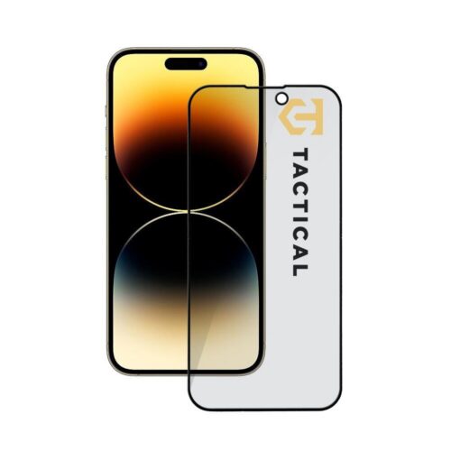 Tactical Glass Shield Privacy Stealth 5D sklo pro Apple iPhone 14 Pro Black 57983127190