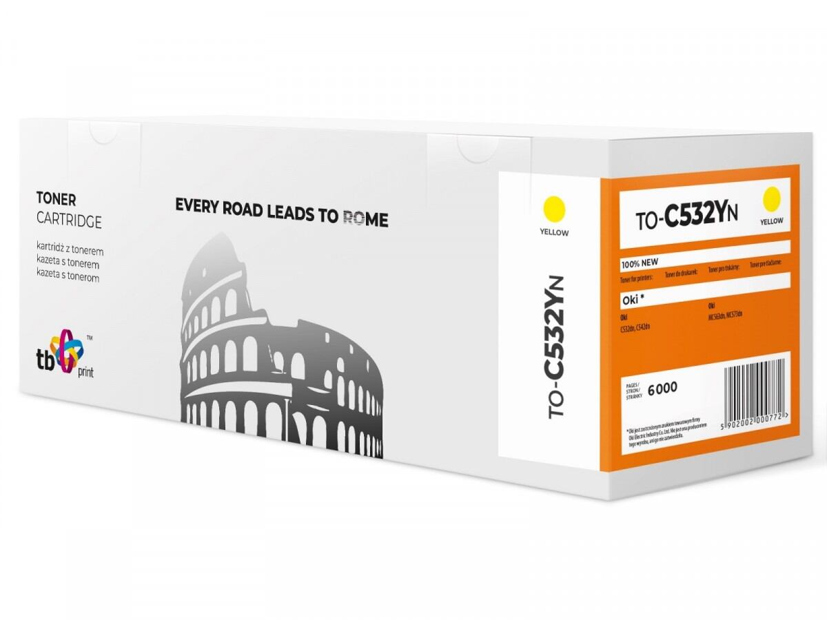 Toner TB kompatibilní s C532 TO-C532YN YE 100% new TO-C532YN