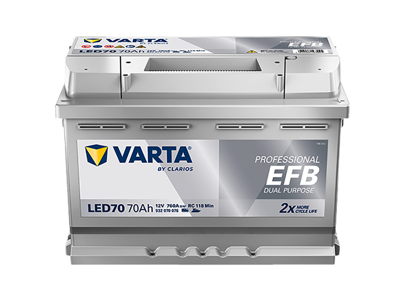 Varta Professional Dual Purpose EFB 12V 70Ah 760A 930 070 076 LED70 - Obrázek 2