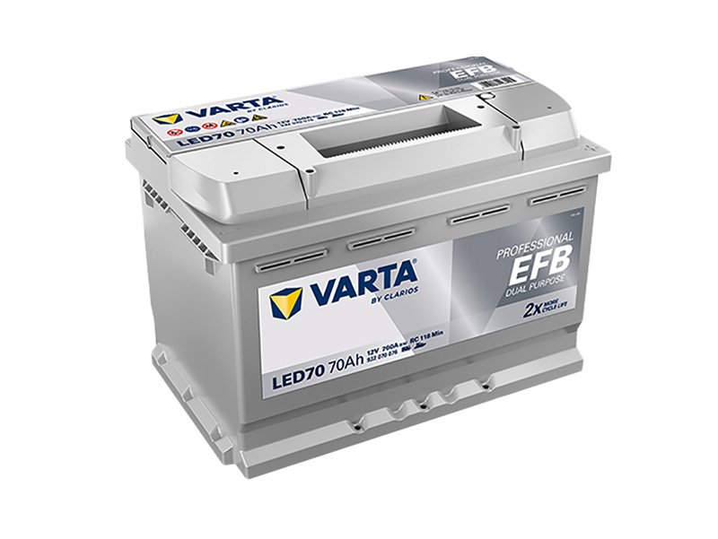 Varta Professional Dual Purpose EFB 12V 70Ah 760A 930 070 076 LED70