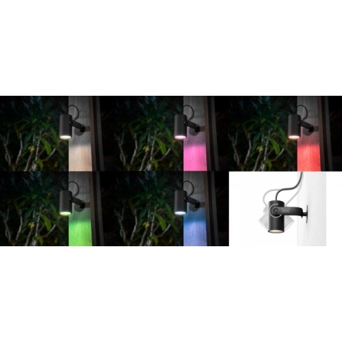 Venkovní spotové zemní/nástěnné svítidlo Philips Hue Lily 17414/30/P7 set 3ks 2000K-6500K RGB - Obrázek 2