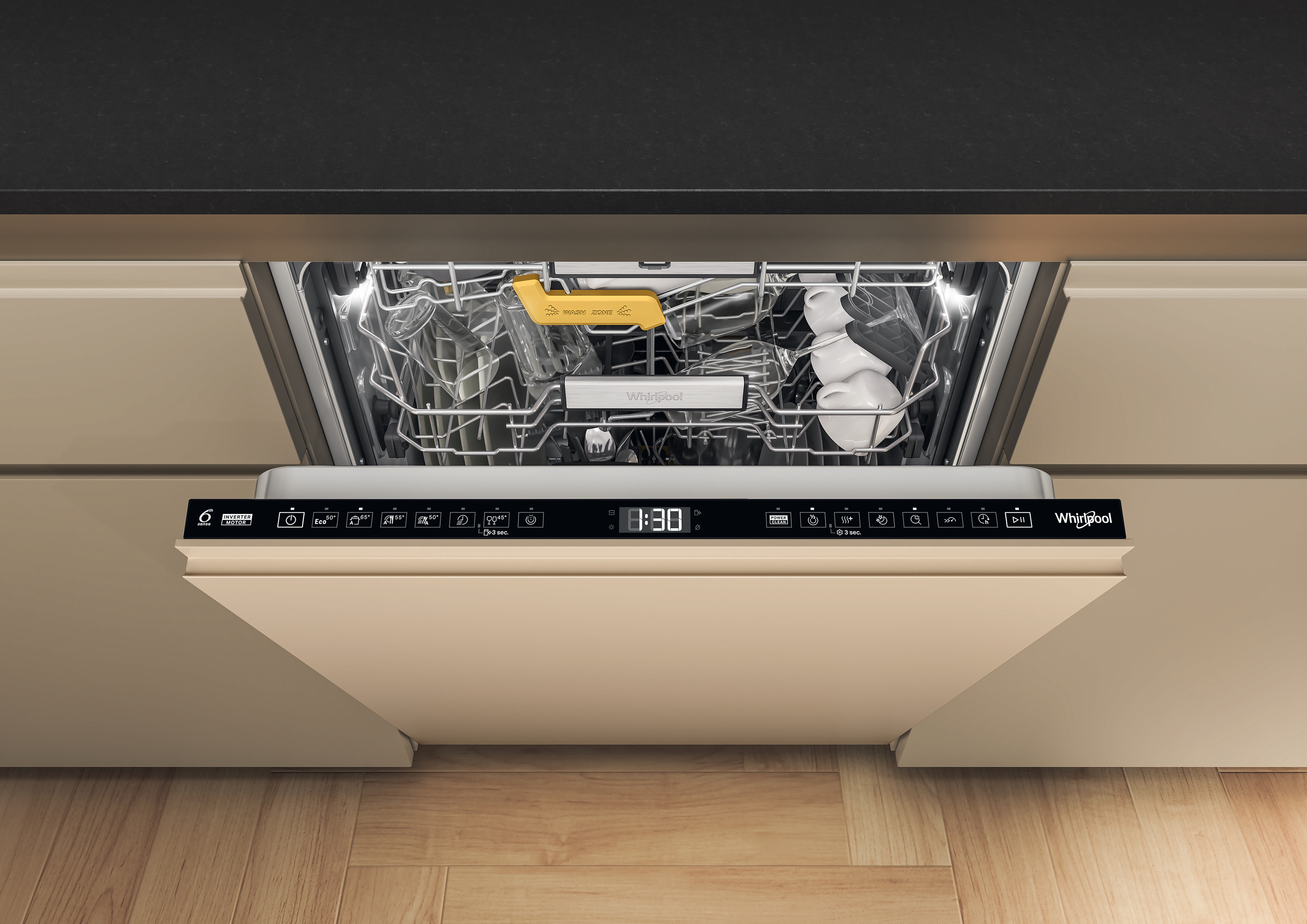 Whirlpool W8I HF58 TU vestavná myčka nádobí - Obrázek 2