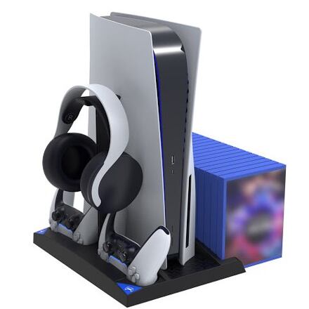 iPega P5013 Charger and Cooling Station pro PS5 a PS5 Controller Black PG-P5013B