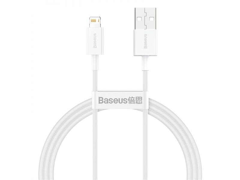 Baseus CALYS-A02 Superior Fast Charging Kabel Lightning 2.4A 1m White CALYS-A02 - Obrázek 2
