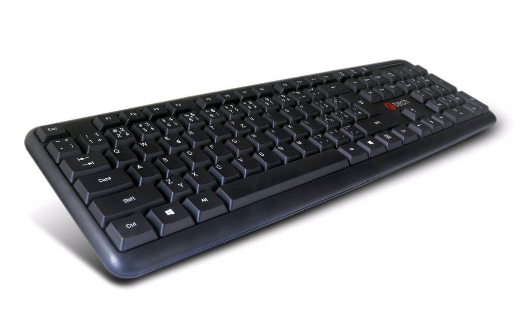 C-TECH KB-102/Drátová USB/CZ-SK layout/Černá KB-102-U-BL