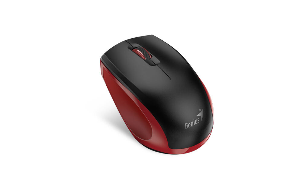 Genius NX-8006S/Kancelářská/Optická/Bezdrátová USB/Černá-červená 31030024401