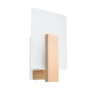 Nástěnné svítidlo SOLLUX LAPPO přírodní dřevo E14 1x40W bez žárovky SL.1094