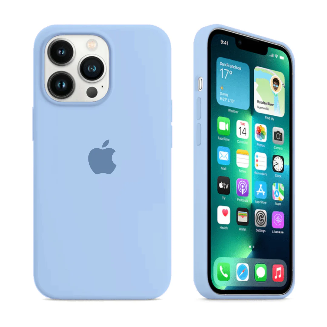 Silikonový MagSafe kryt na iPhone 13 Pro Max - Light blue - Obrázek 2